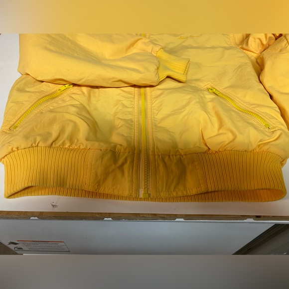 Eddie Bauer Outdoor Outfitters Yellow Bomber Jacket Women’s Small Petite - Picture 3 of 5